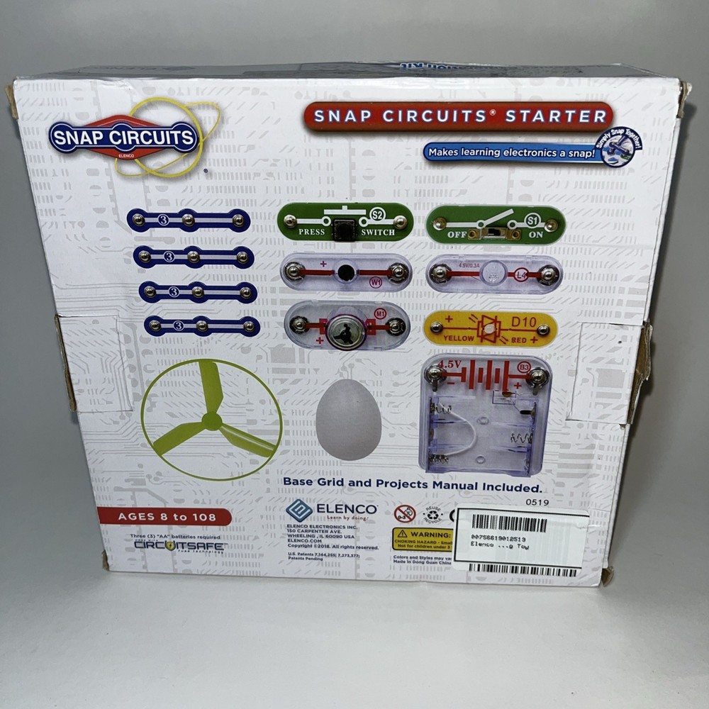 Snap Circuits Electronics Starter Kit STEM STEAM Elenco 20 Projects Education