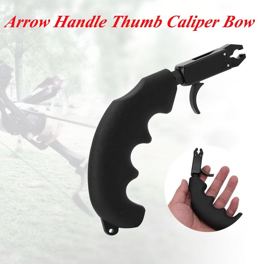 Handle Thumb Caliper Bow Release Grip Compound Bow Archery Release Aid SS5 [