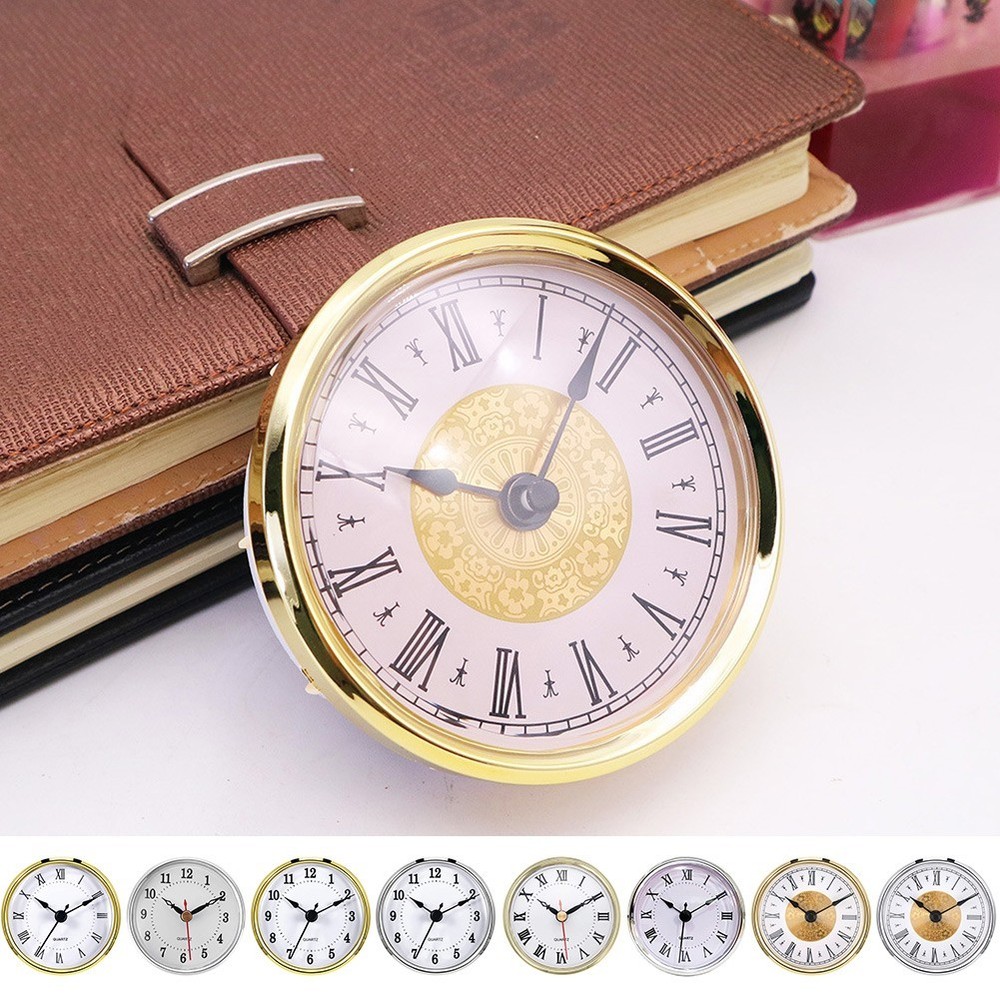 80MM Quartz Clock Inserts Movement Mechanism Replacement Roman Arabic Numerals