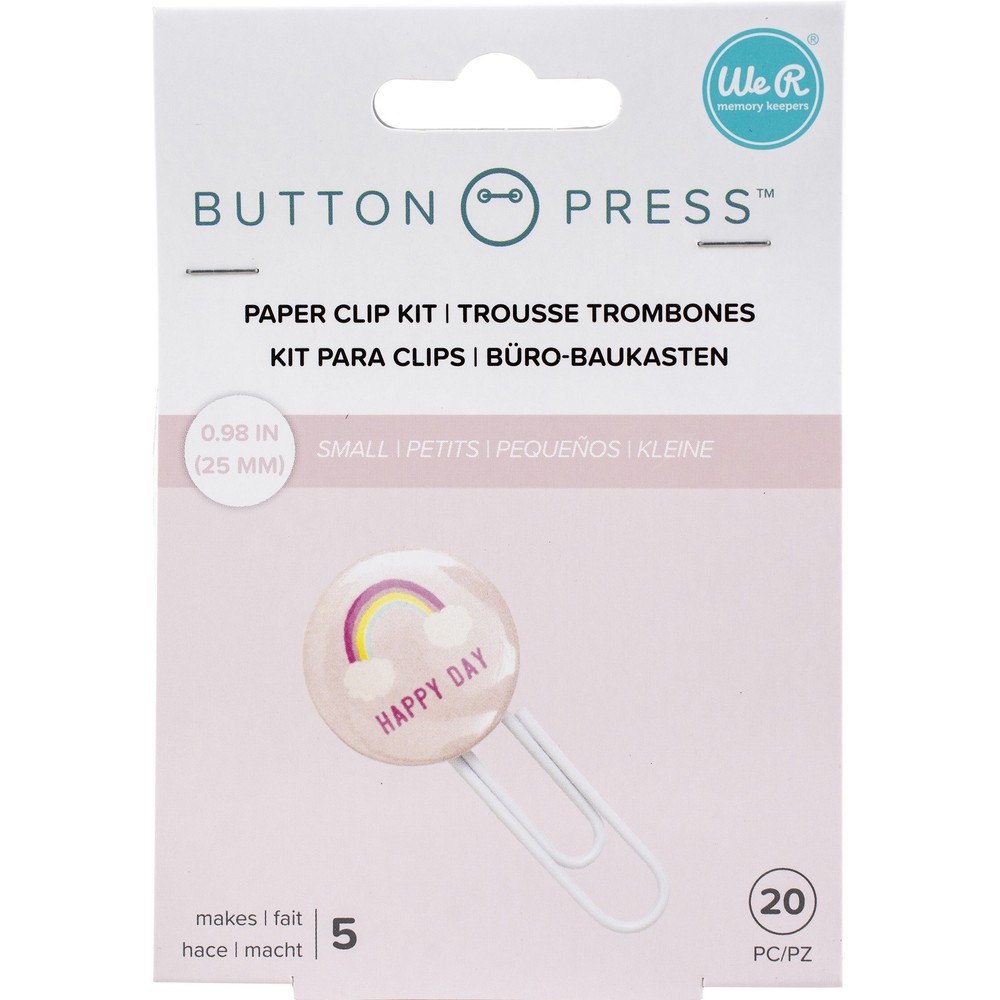 We R Button Press Paper Clip Backers-Makes 5 - 3 Pack