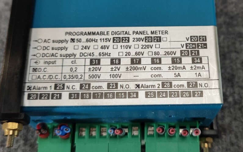 FRER X98MAVXXXQ41 PROGRAMMABLE DIGITAL PANEL METER