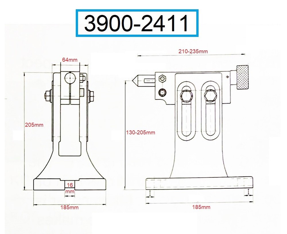 VERTEX ADJUSTABLE TAILSTOCK (3900-2411)