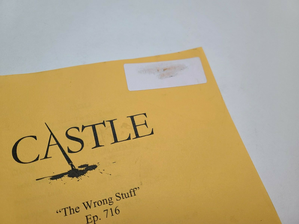 CASTLE / Terri Edda Miller TV Script, Sterling K. Brown "The Wrong Stuff"