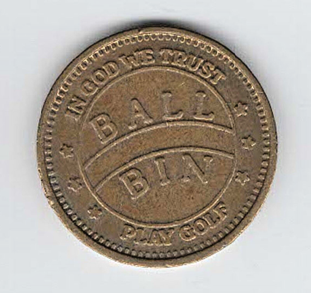 HOLLROCK ENGINEERING MIDLEY MA. - BALL BIN PLAY GOLF - TOKEN