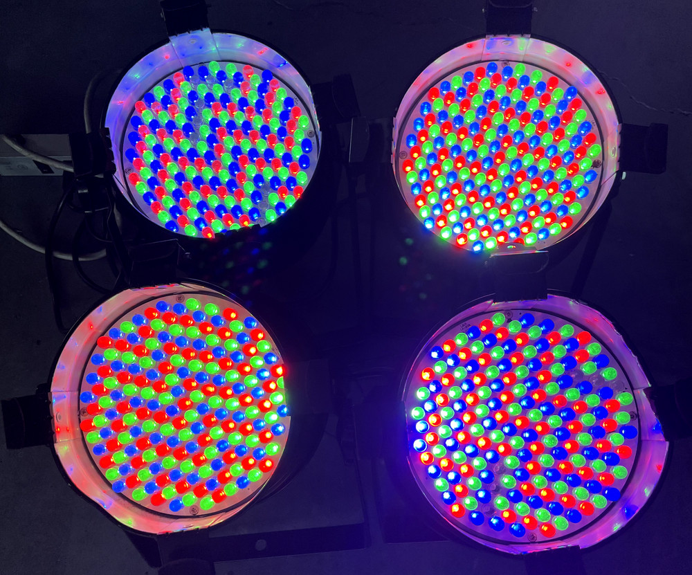 Four TechniLux ULTRA LED Par Cans (4)