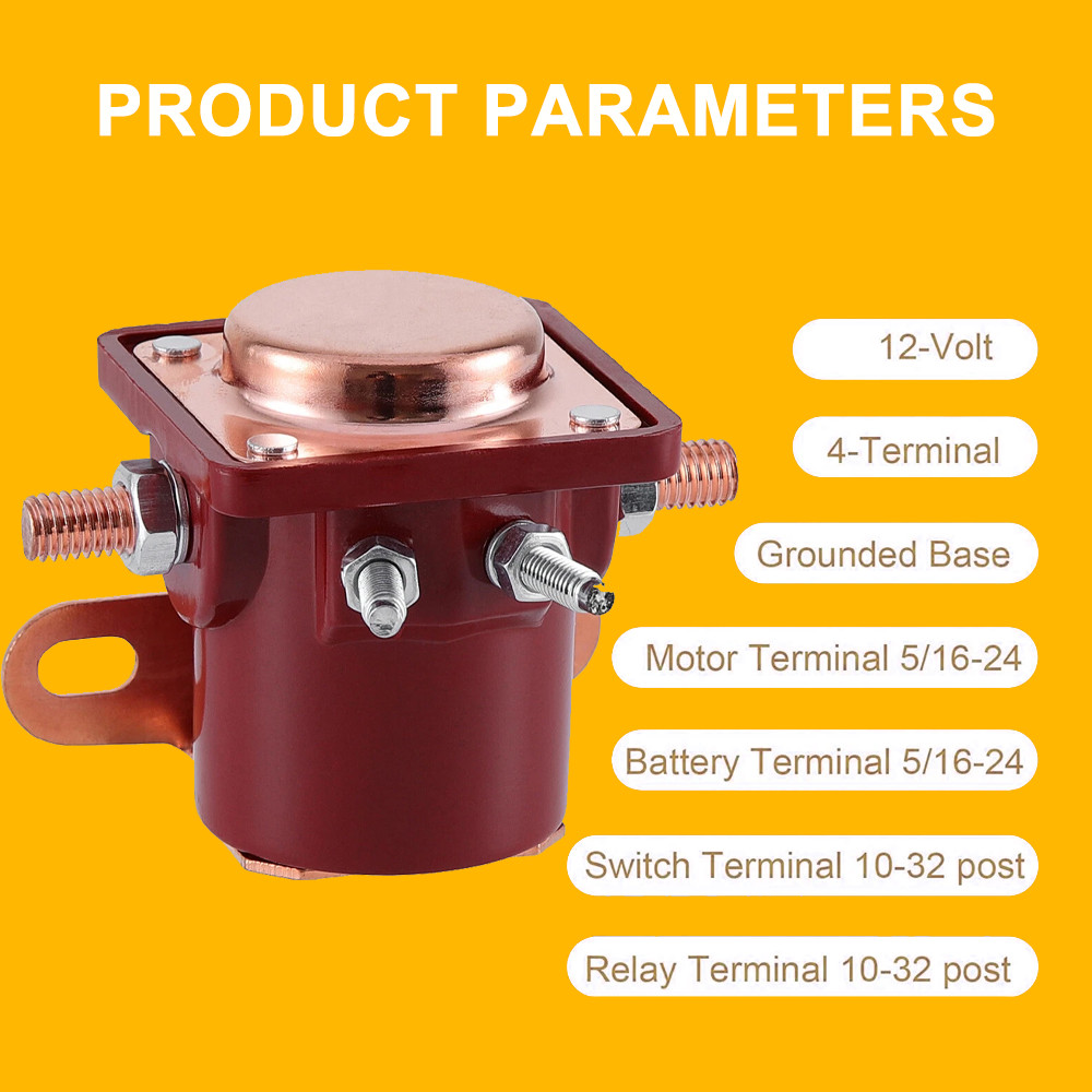 4 X Heavy Duty Solenoid Relay 12V Red Fits For Ford Starter Car Truck SW3 SNL135