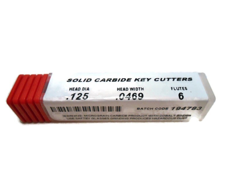 Internal Tool 76-0920 Solid Carbide Key Cutter .125" Head Diameter x .0469"Width
