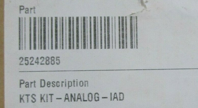 KTS Kit Analog IAD 25242885