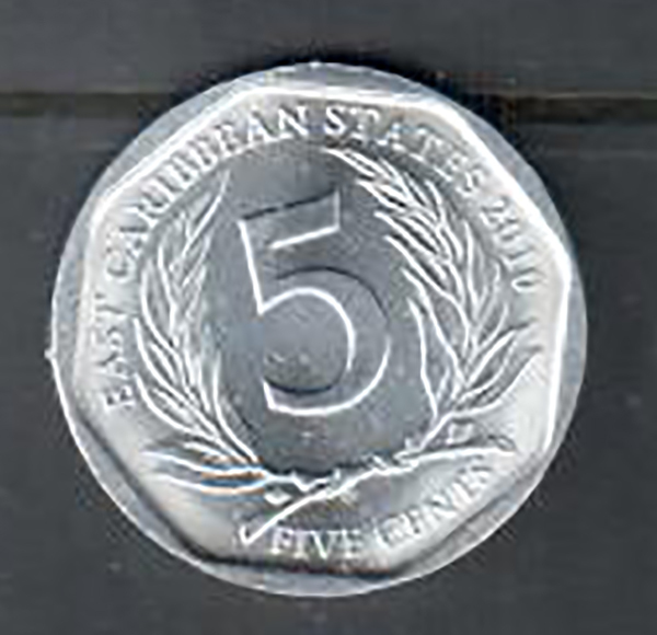 East Caribbean 5 Cent Coin - 2010