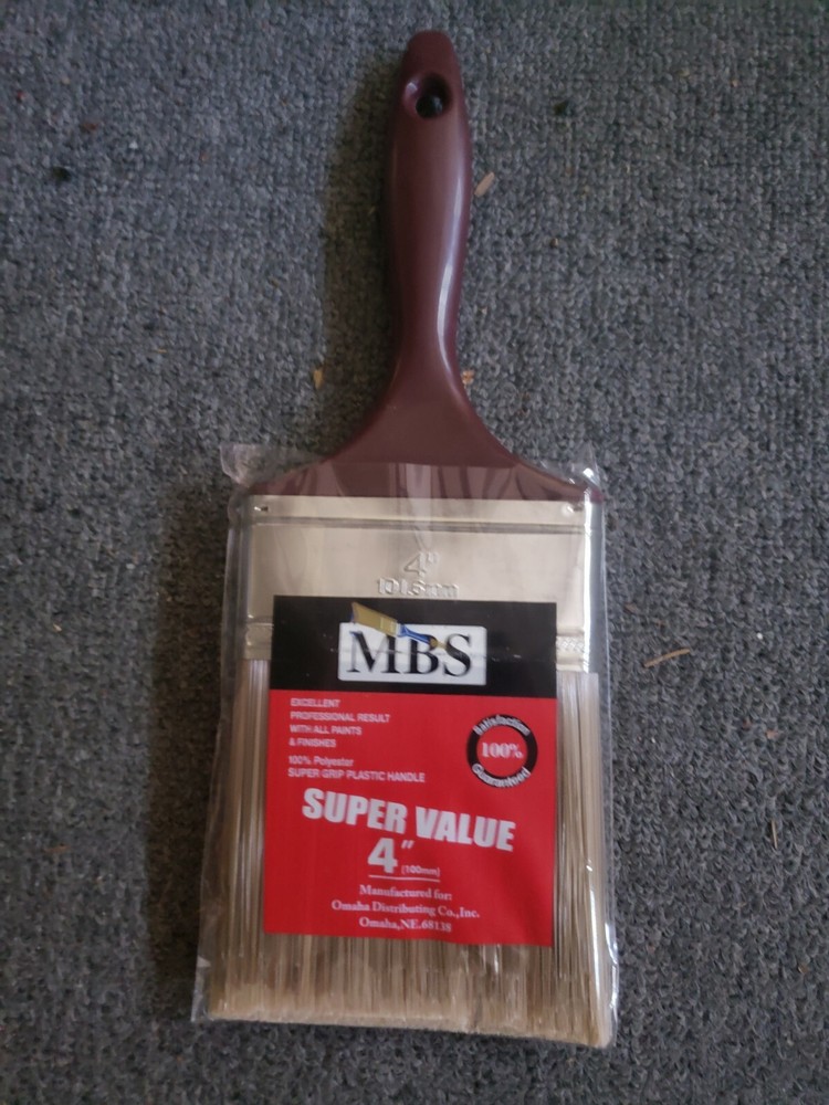 4" Wide Super Value All Purpose Paint Bruches ( 1 Dozen )