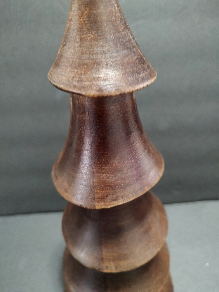 Christmas Tree 12" Solid Wood Tabletop or Mantel Rustic Charm
