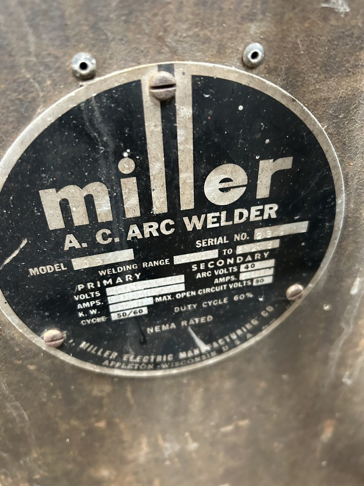 Miller 500 Amp Welder model 105