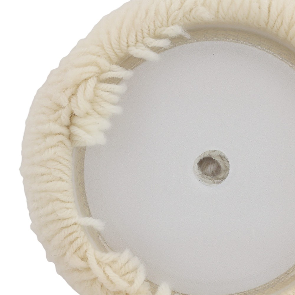 7 Inch Wool Polishing Sponge Pad Hook Loop for Buffer Compound Backing Plate