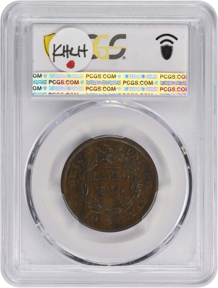 1838 Large Cent AU50 PCGS