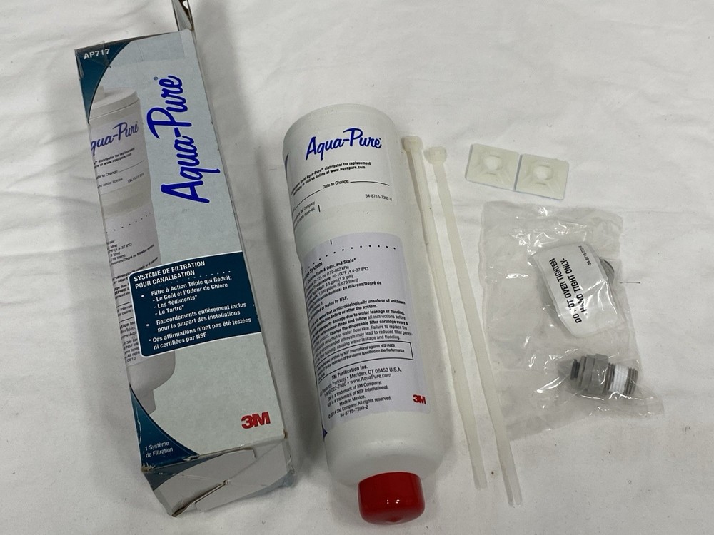 Aqua-Pure AP717 Inline Water Filter System Ice Make Refrigerator Kitchen 3m