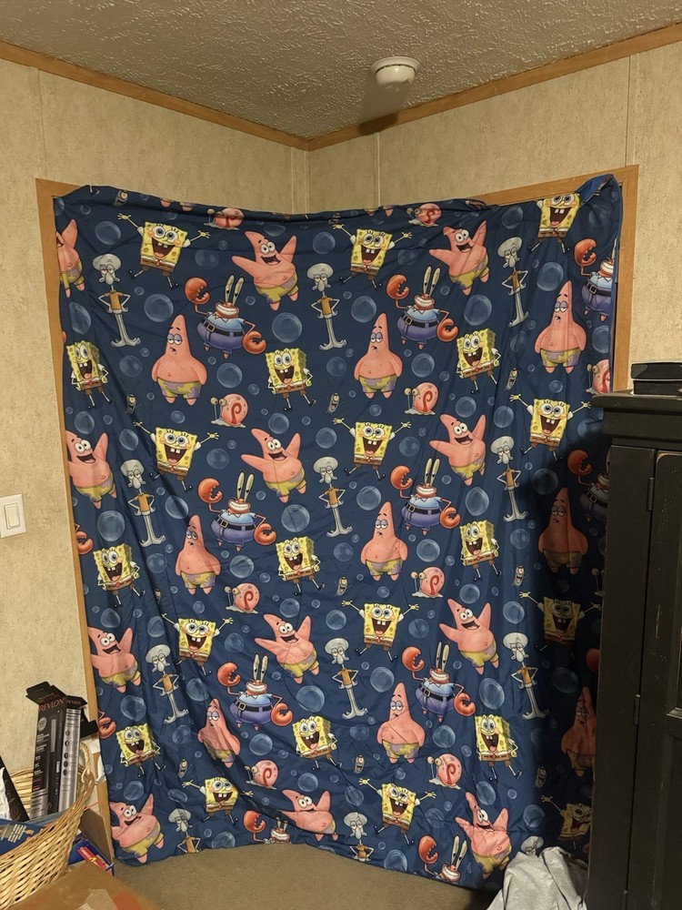 NICKELODEON SpongeBob SquarePants Patrick Bed Comforter 85”Lx63”W