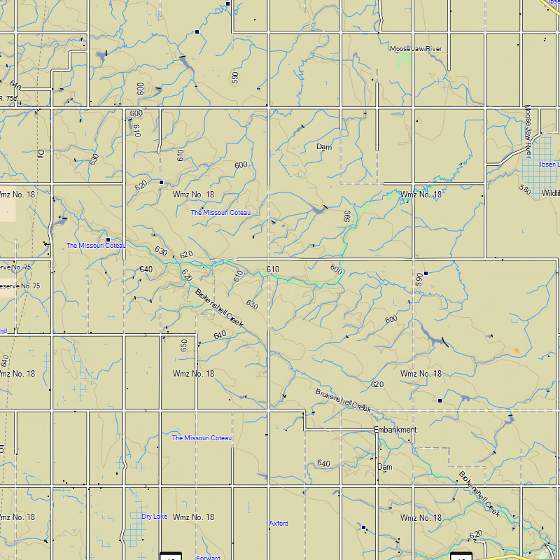 TrakMaps TOPO Saskatchewan - Garmin GPS Map