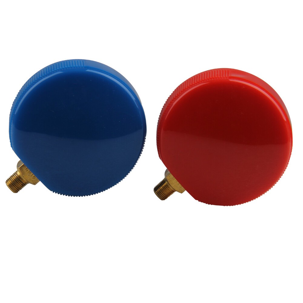 2X REPLACEMENT MANIFOLD GAUGES HIGH AND LOW SIDE RED AND BLUE