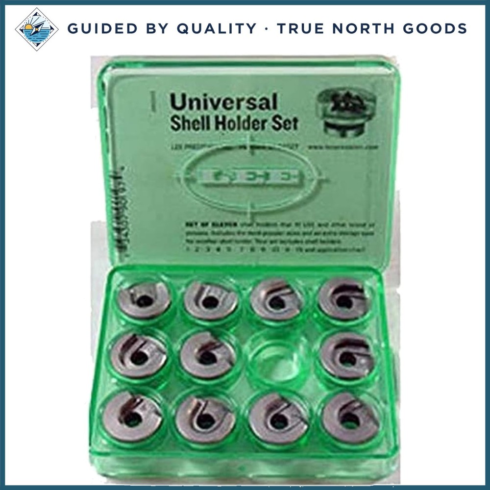 Complete Shell Holder Set for Reloading with Clear Storage and 11 Holders