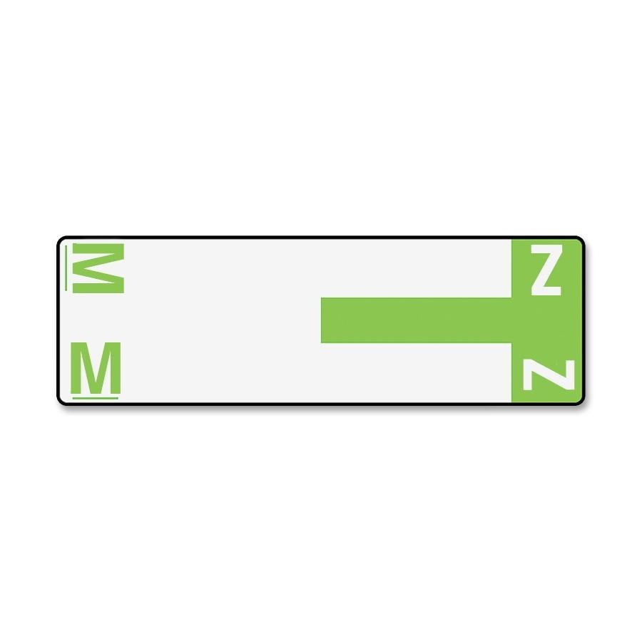 Smead SMD67164 Light Green Color-coded Name Labels 100/Pack