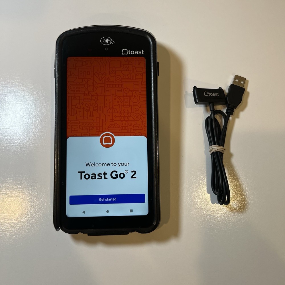 Toast Flex POS Go 2 Handheld Tablet Mobile Computer Device -TG200 W/Charger