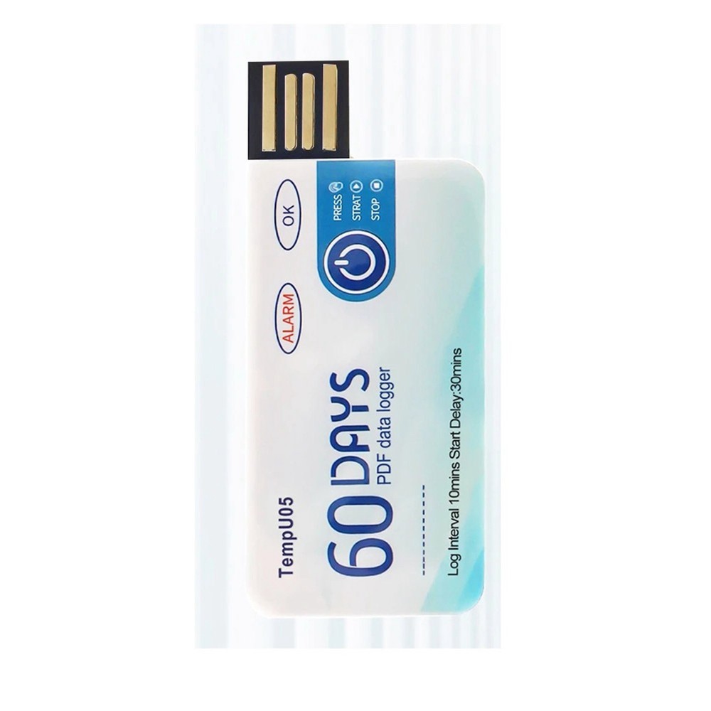 Temperature Analyzer TempU05 over Temperature Alarm Data Logger PDF USB F4T8