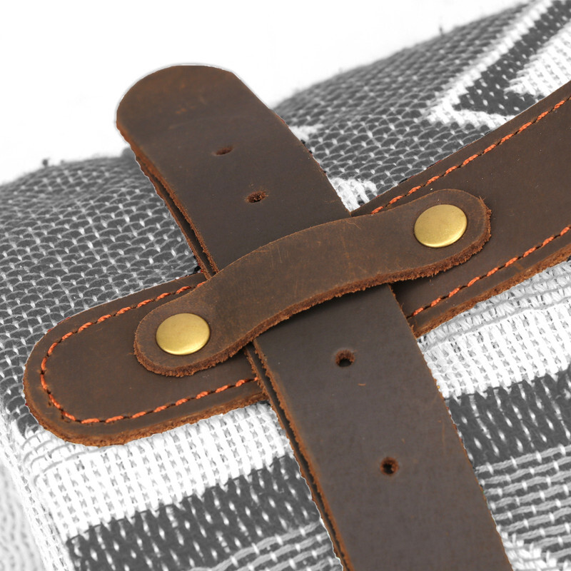 Leather Picnic Motorcycle Blanket Carrying Handle Belt Bedroll Strap Adjustable