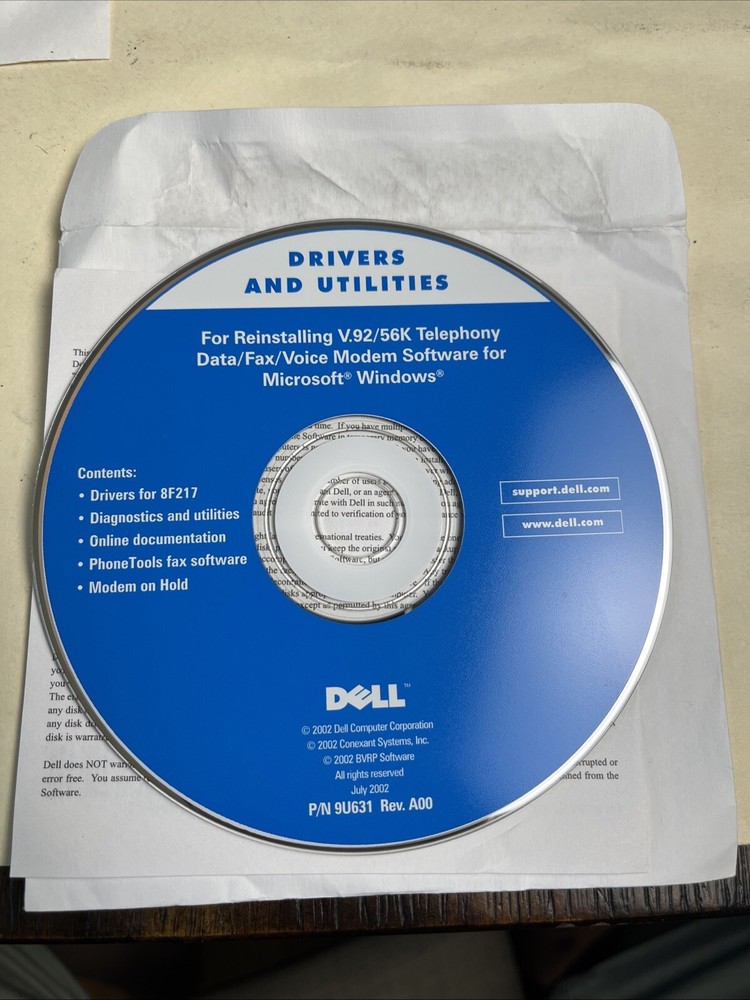 DELL Reinstallation 6 CD Discs Windows XP Pro, Roxio 5.2 Basic, Tools 2001 2002