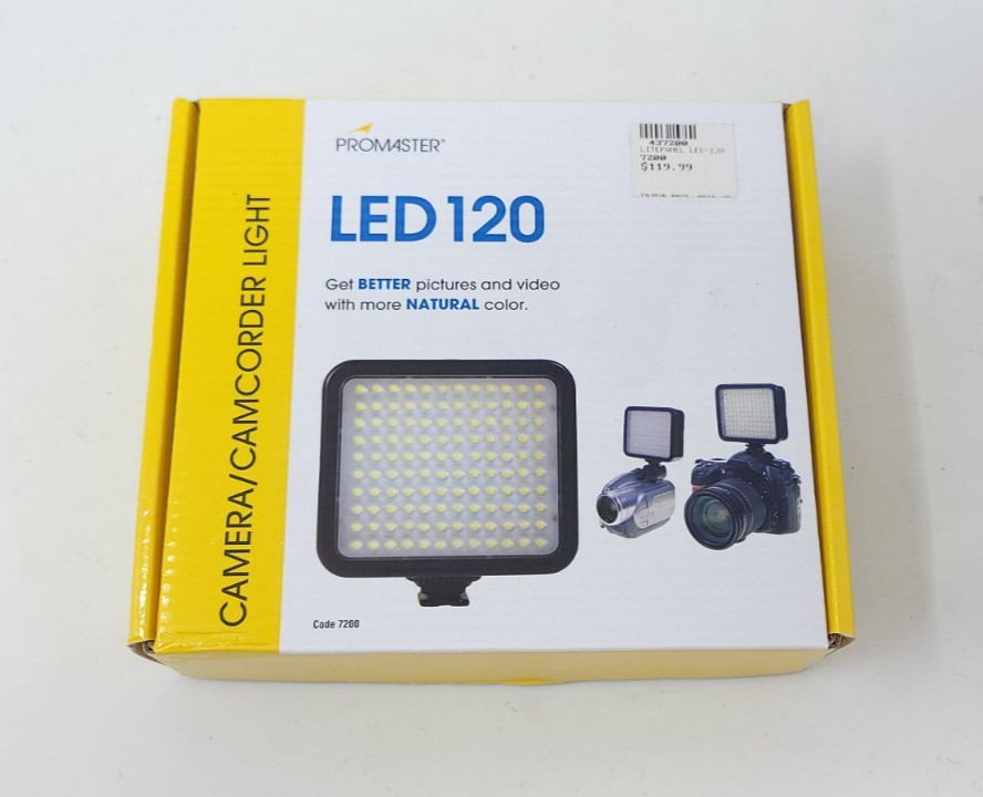 Promaster LED 120 Code 7200 Camera Camcorder Light