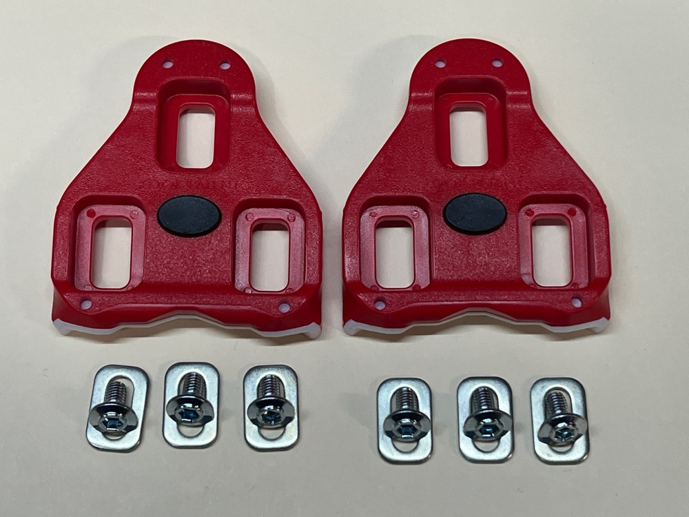2 Pair LOOK DELTA Road Bicycle Cleats Red 9 Degree Float