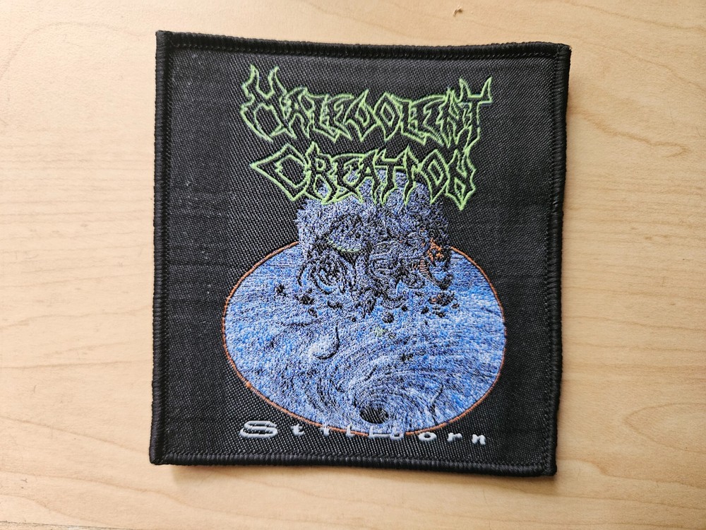 MALEVOLENT CREATION, STILLBORN SEW ON BLACK BORDER WOVEN PATCH