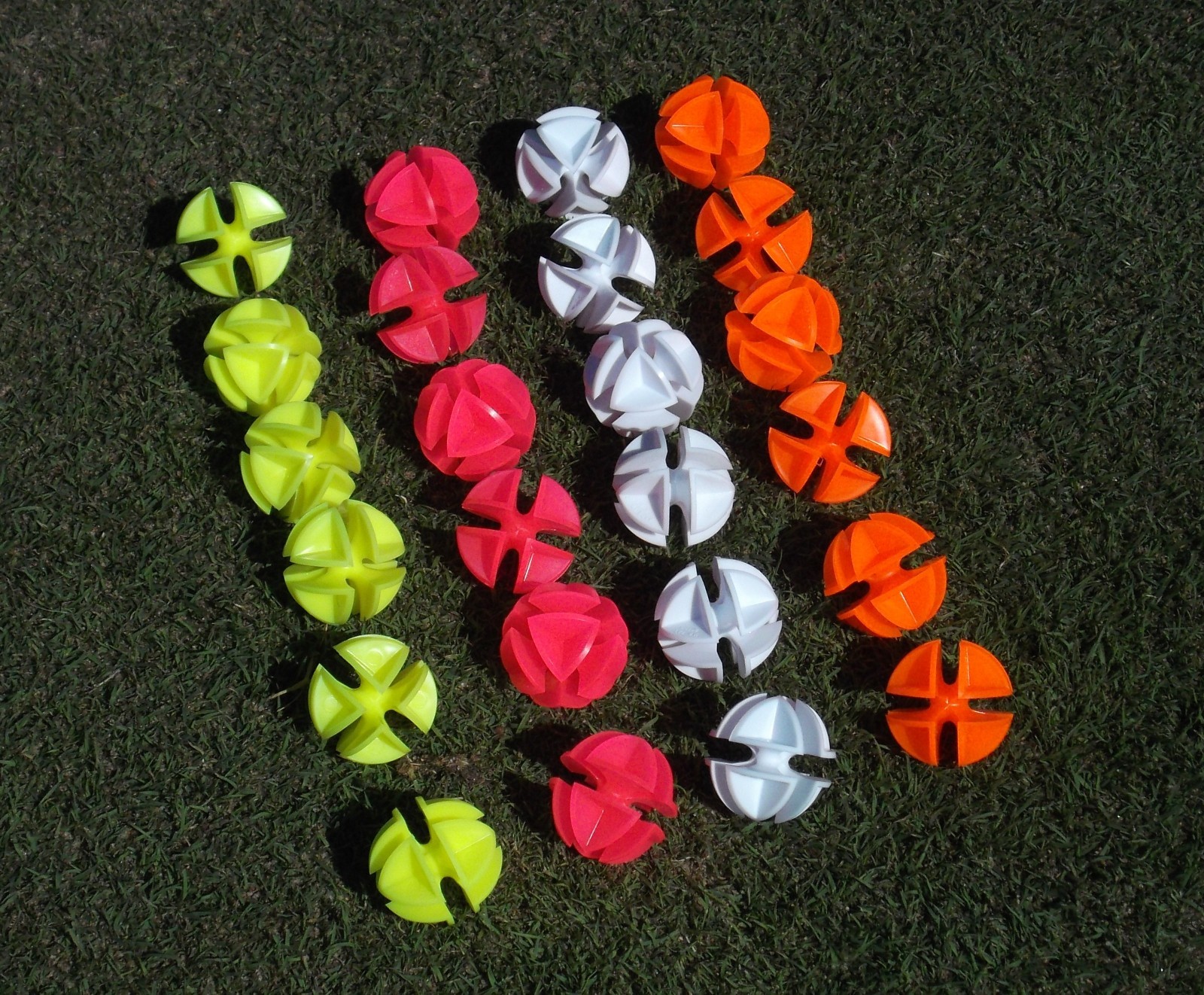 Tru-Shot Premium Practice Golf Balls 24 Pieces (Four Color Assortment)