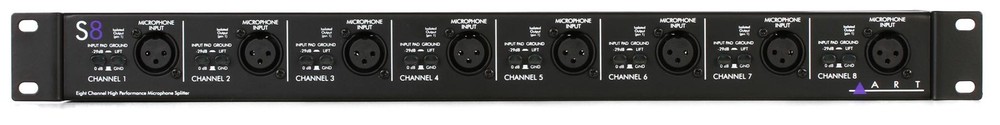 ART S8 8-channel Microphone Splitter (5-pack) Bundle