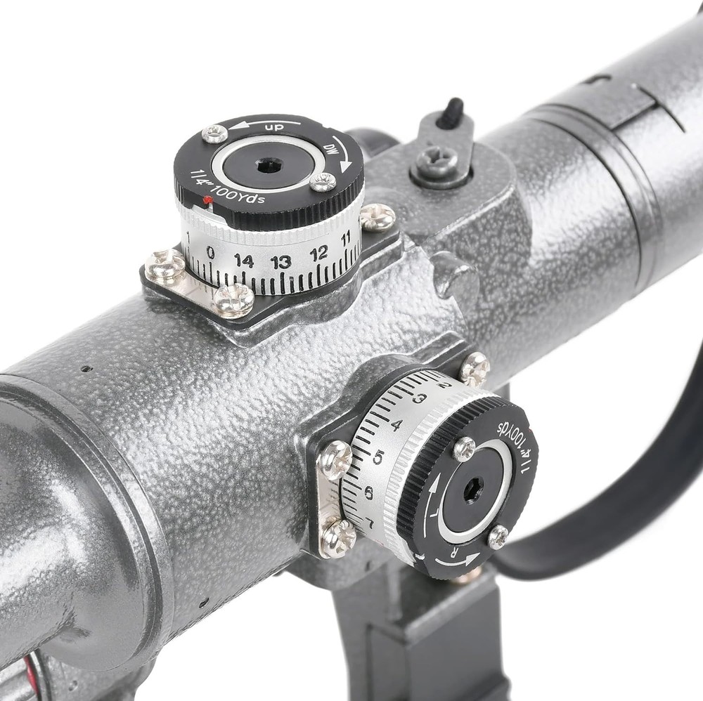 Sniper SD Rifle Scope with Side Rail Mount (4x24 Scope)