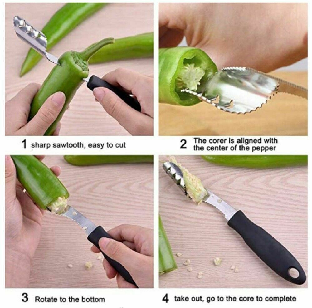 Kitchen Chili Pepper Corer Fruit Vegetable Core Remover Tool Best Kitchen Tool