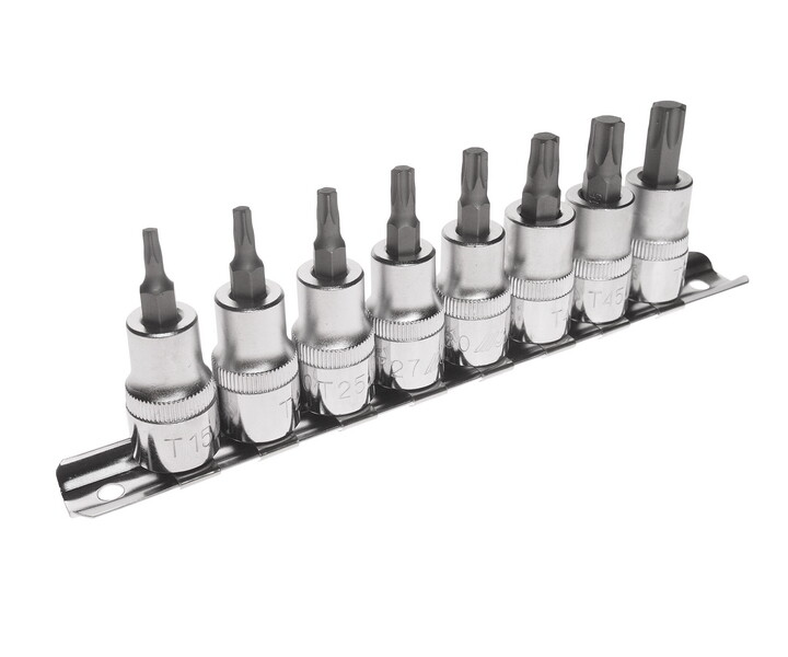 3/8""×8PCS STAR SOCKET BIT SET BY JTC H308T