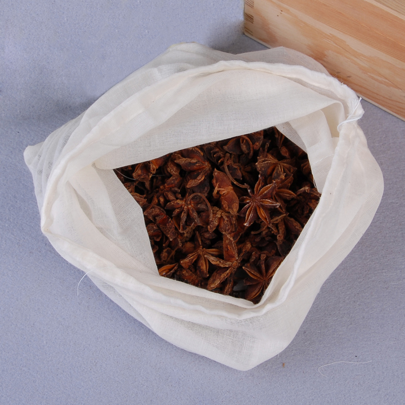 LARGE16x20inch /40x50cm Cotton Muslin Drawstring Bags Reusable Tea Herbs 50PCS