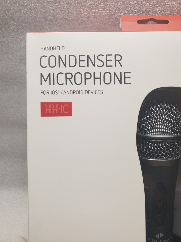 Polsen HH-IC Handheld Condenser Microphone for iOS /Android Devices- Open Box