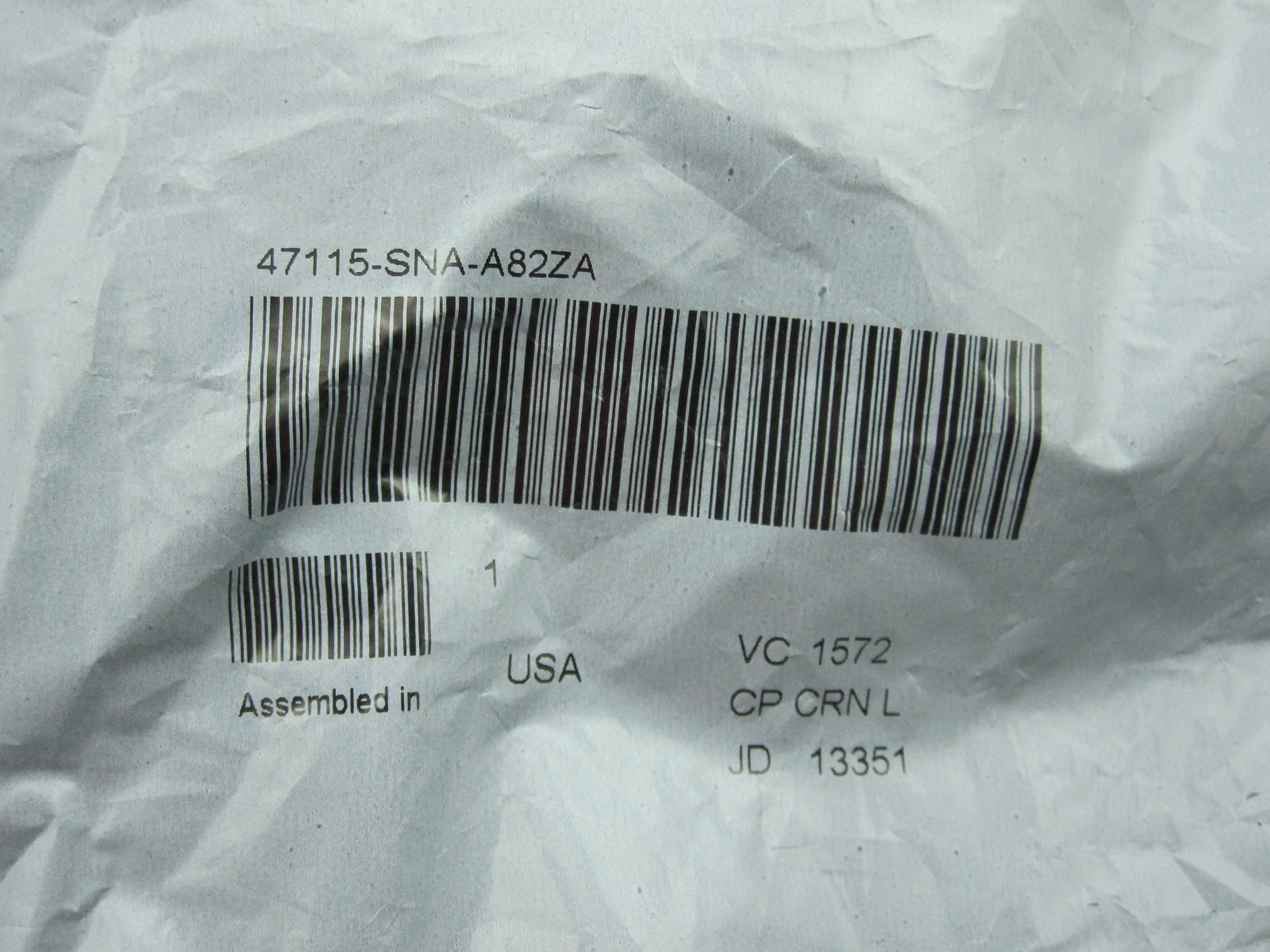 NEW Genuine OEM Honda Civic Parking Brake Handle 2006 - 2011 47115-SNA-A82ZA