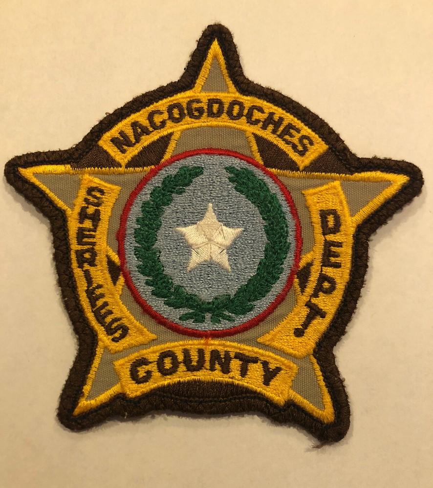 Nacogdoches County Texas Sheriff Patch ~ Style 2