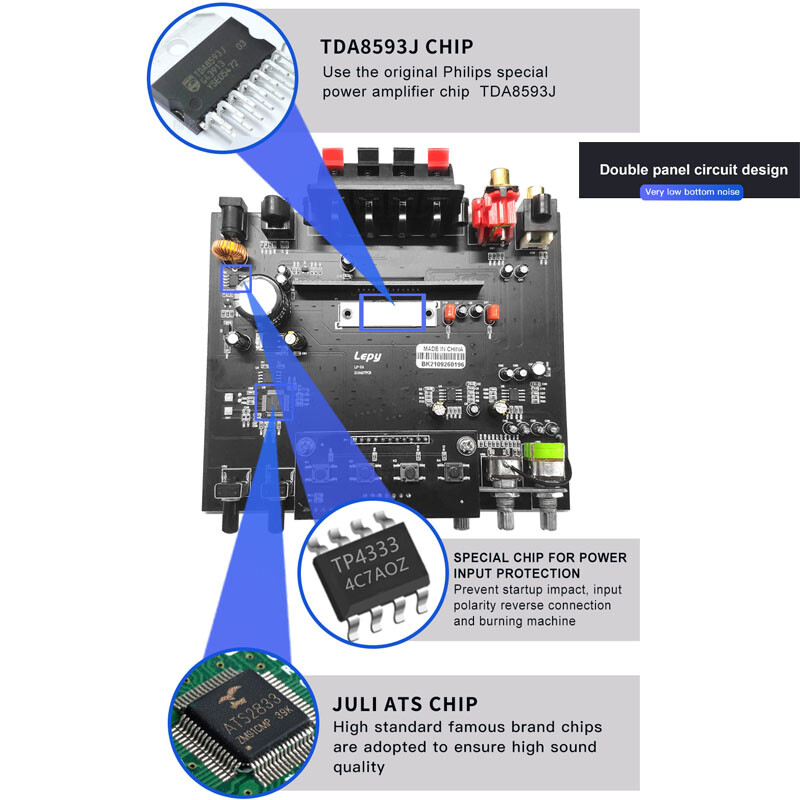 ‌Compact 4CH Amplifier: 240W Total, Multi-Input & 20Hz-20KHz‌