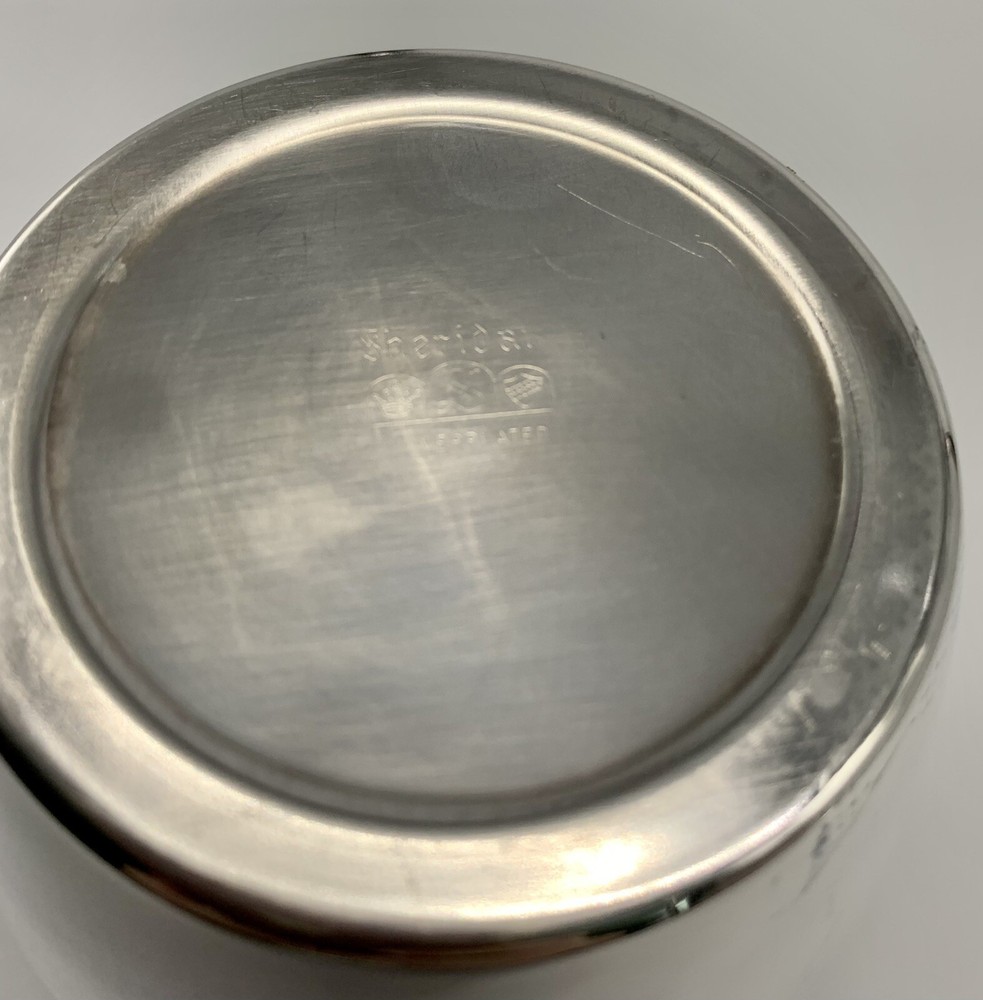 Vintage Sheridan Silverplate Canister Shabby Chic - See Photos.