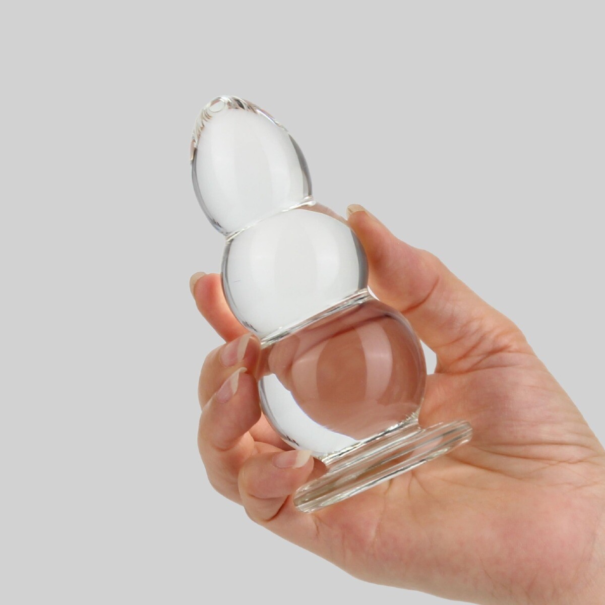 Glass Beaded Anal Dildo Butt Plug Beads Anal Stretching Training Sex Toys