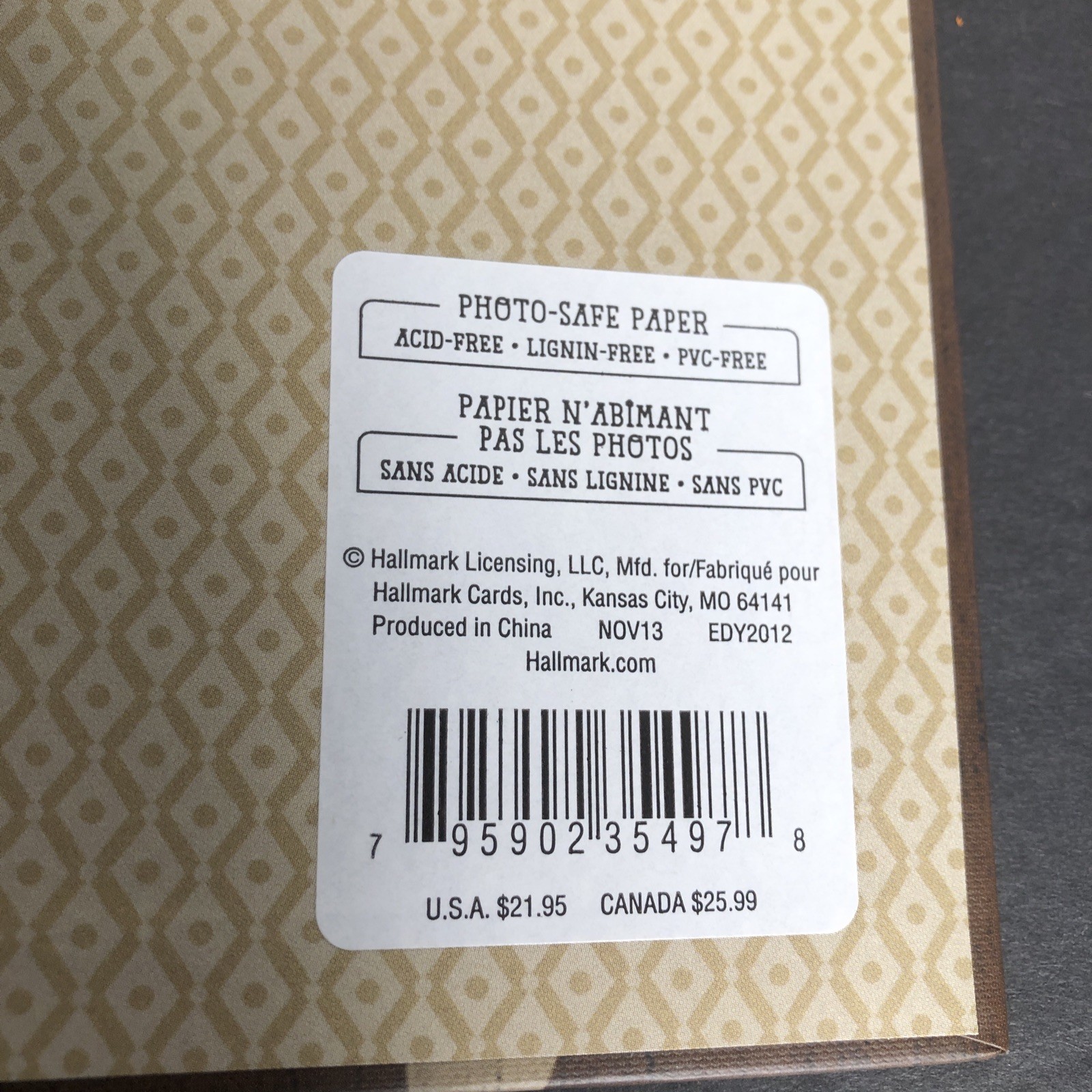 Hallmark Photo Album Book Bound Holds 200 6x4" Photos, Acid & Lignin Free