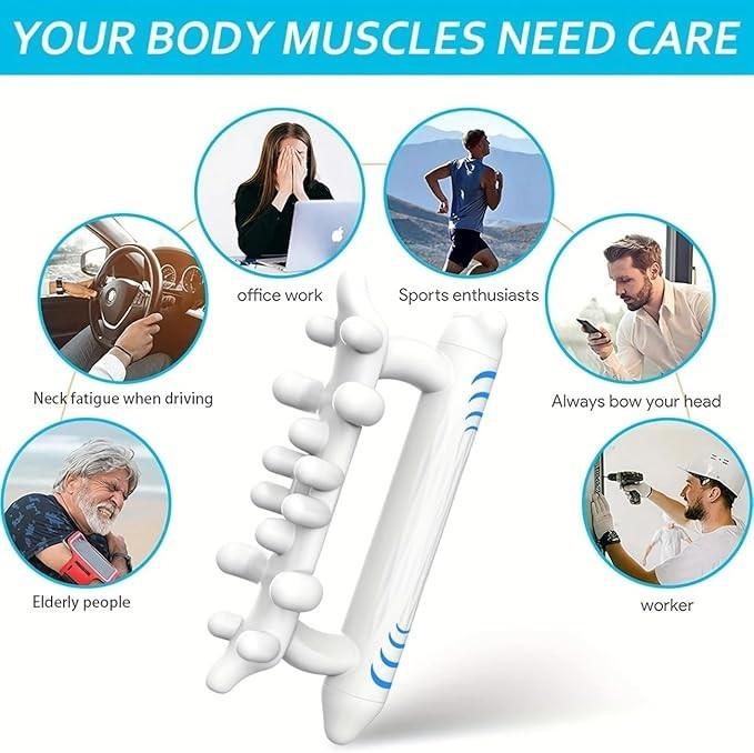 Ergonomic Fascia Massage Roller – Deep Tissue Trigger Point Tool for Cellulite,