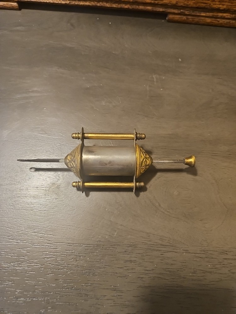 Antique Shelf Clock Single Barrel Mercury Pendulum