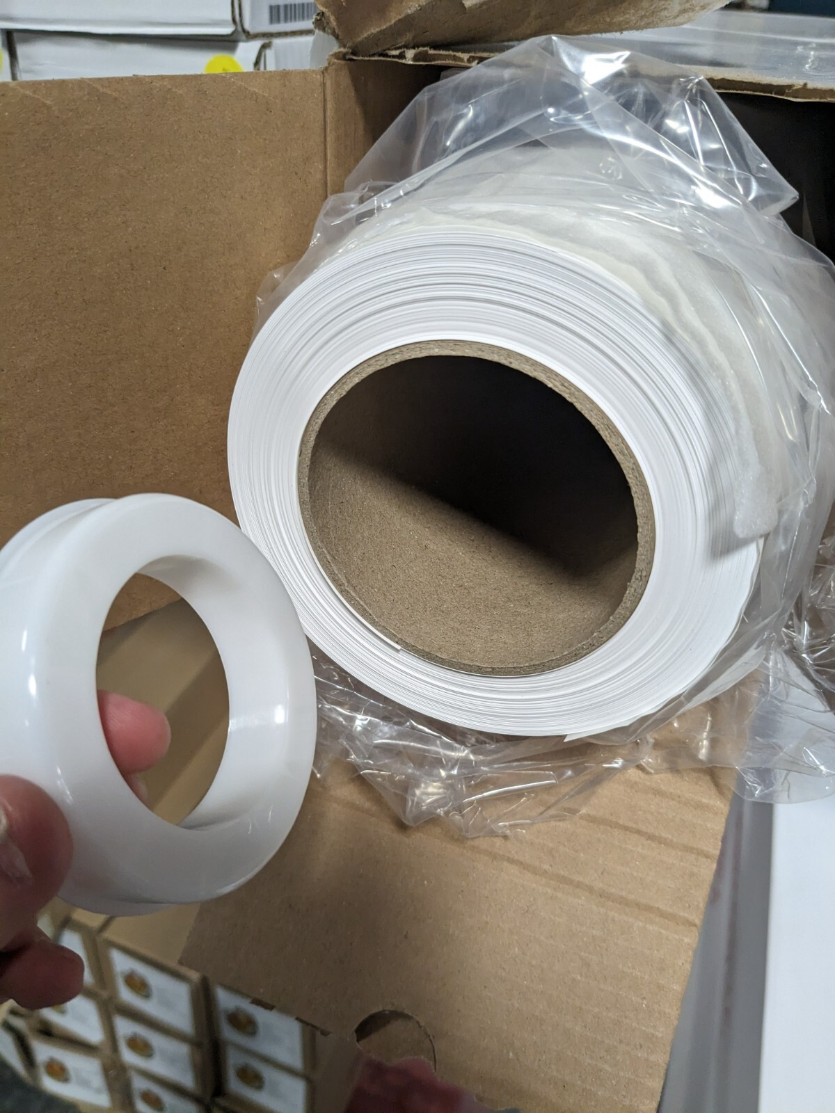 Self-Adhesive Poly-Vinyl Banner Aqueous Inkjet Print Roll Tear & Water-Resistant