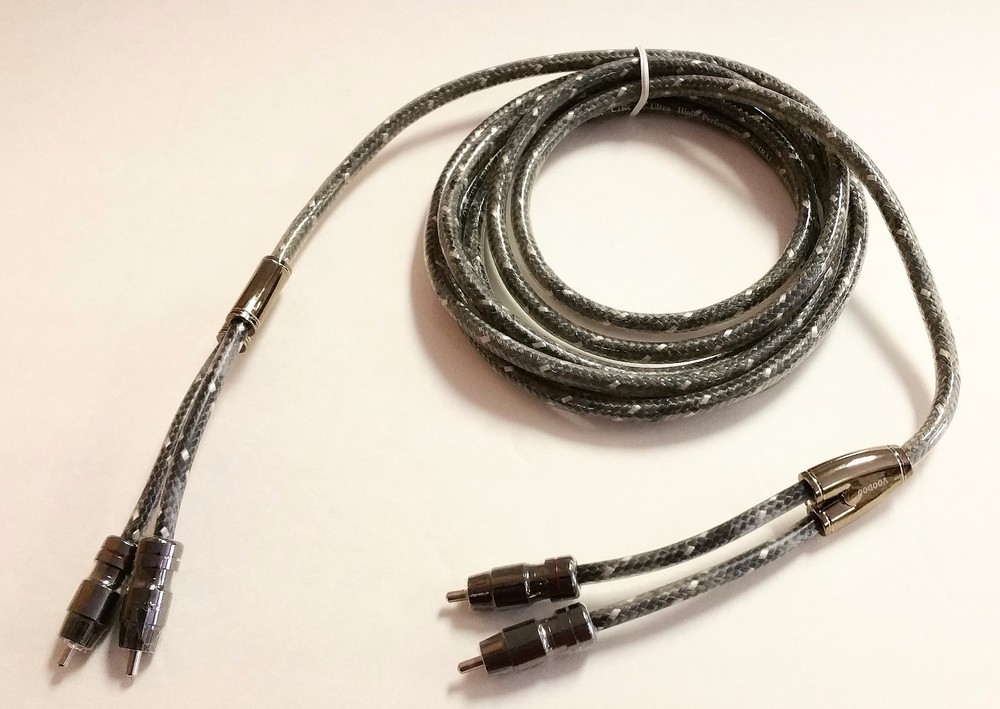VOODOO SILVER plated OFC 10 FT 3.0 M RCA Interconnect