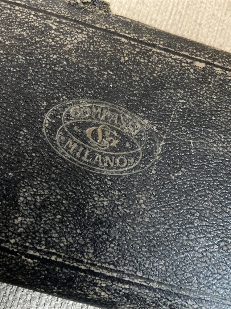 Antique MILANO Compass Cartographer Technical Engineer Architect Instrument Set