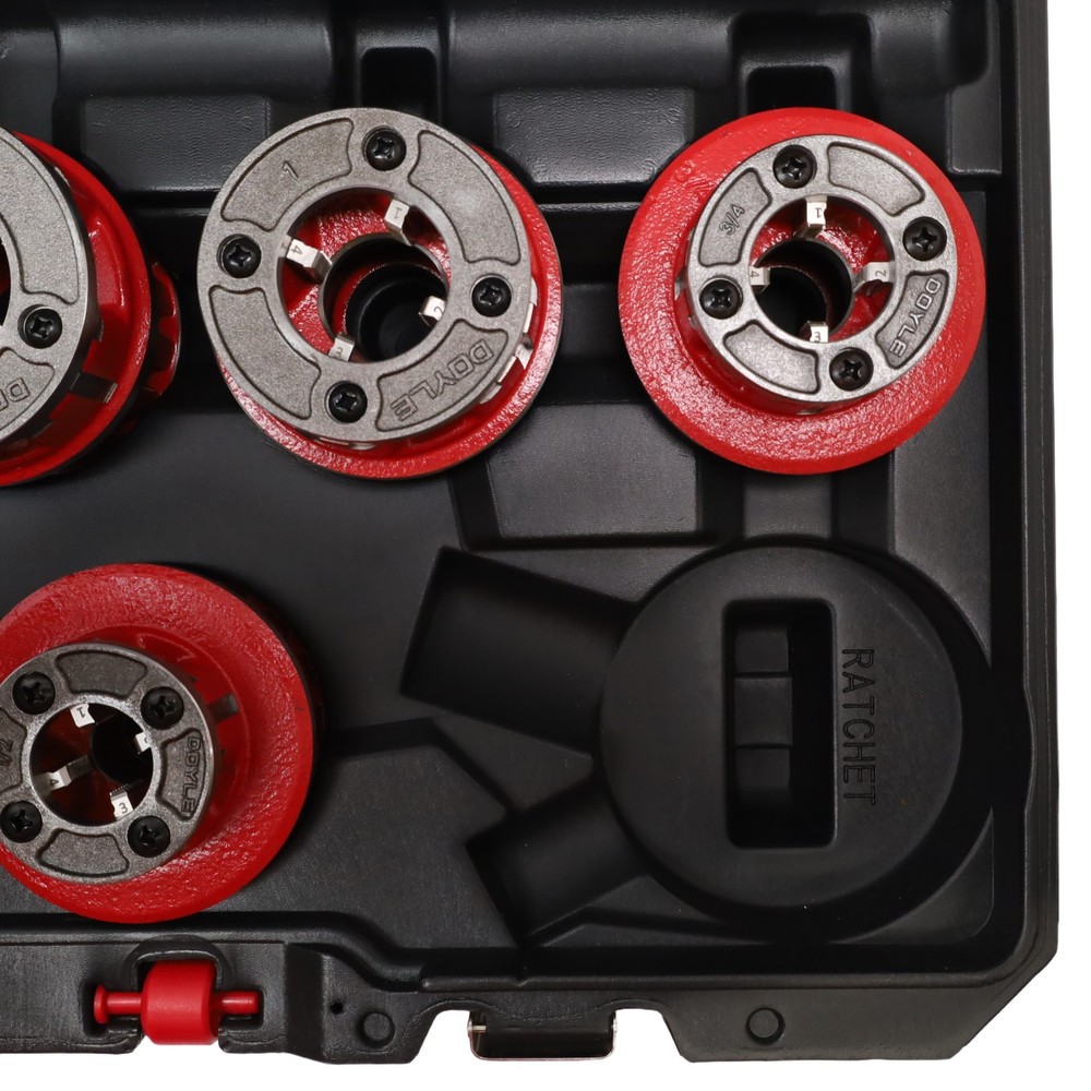 DOYLE 58941 6-Piece Premium Pipe Threading Die Head Kit